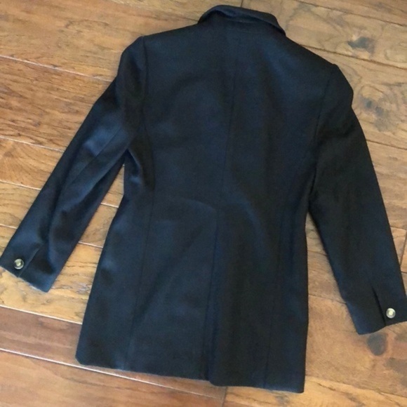 Talbots Like new  black classic wool pea coat - Picture 8 of 8